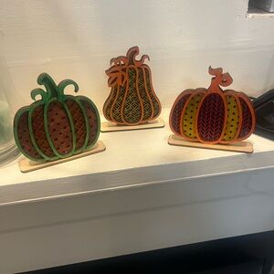 DIY Wooden Pumpkin Decor Set
